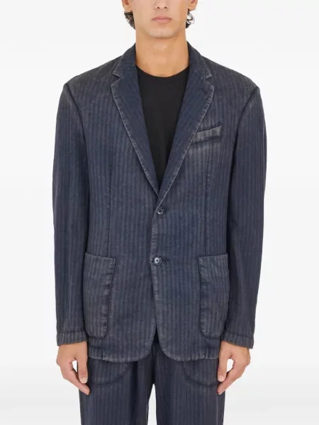 Sacou cu dungi Barena cu dungi albastru