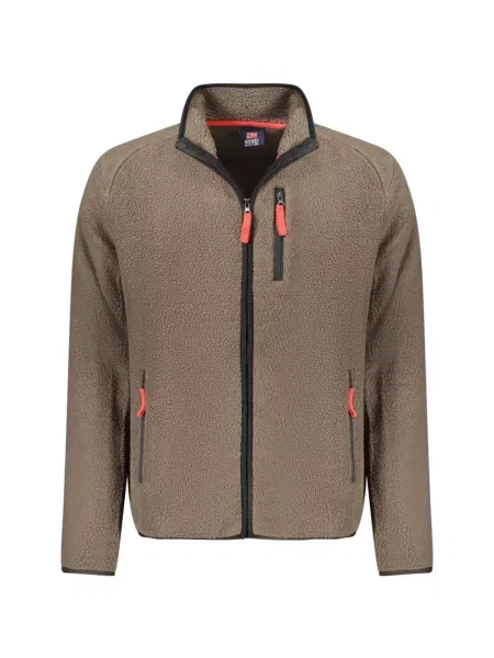 Hanorac din fleece Norway 1963 din fleece maro