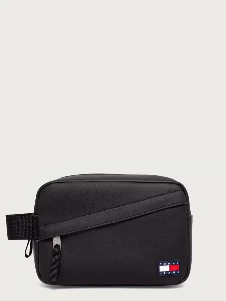 Pungă cosmetică Tommy Jeans negru