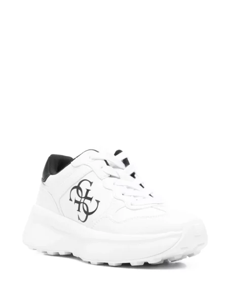 Sneakerși Guess cu imagine alb