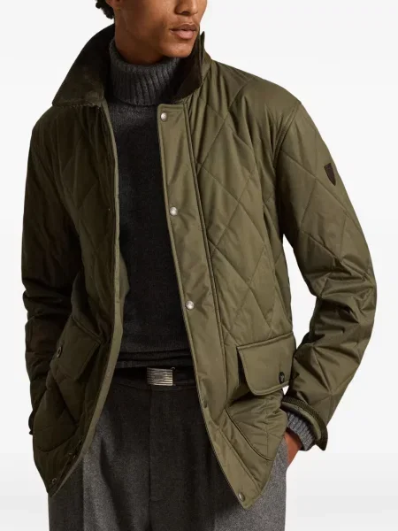 Portofel Polo Ralph Lauren din piele cu dungi cu glugă verde