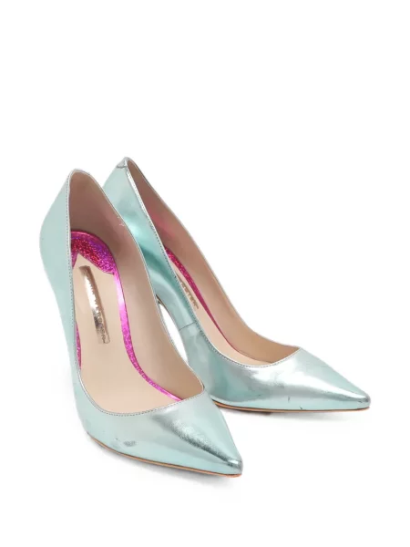 Pantofi cu toc Sophia Webster din piele verde