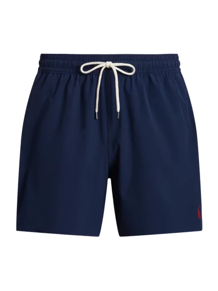 Lniana koszulka polo Ralph Lauren niebieska