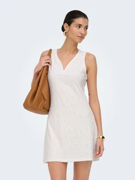 ONLY Rochie de vară ONLSMILLA' alb