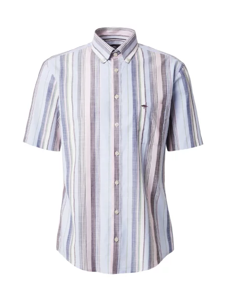 FYNCH-HATTON Košulja svijetloplava / svijetlozelena / patlidžan / prljavo bijela