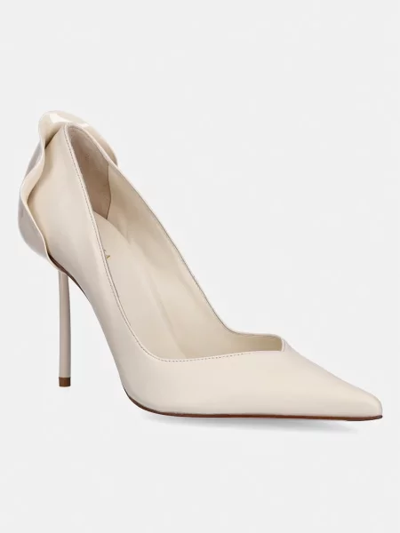 Pantofi cu toc Le Silla din piele bej