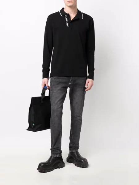 Polotričko Philipp Plein s výšivkou černé