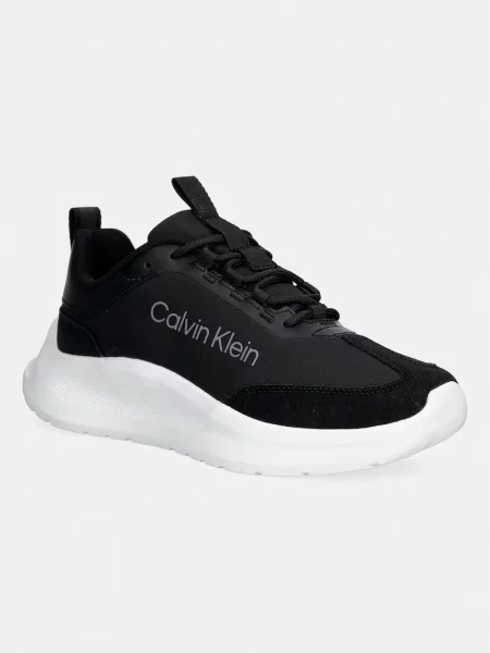 Sneakers Calvin Klein Light Eva Runner Nyl-Sue negru