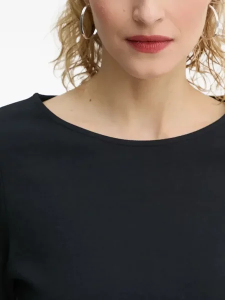 Rochie maxi Marc O'polo cu decolteu rotund lungă de costum albastru