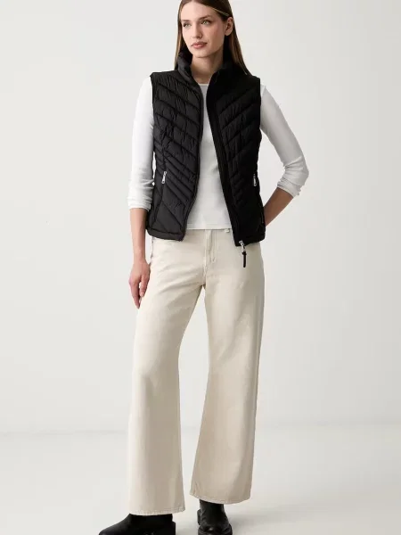 DKNY vestă pentru femei negru