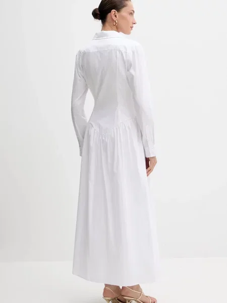 Сукня Bardot maxi розкльошена білий