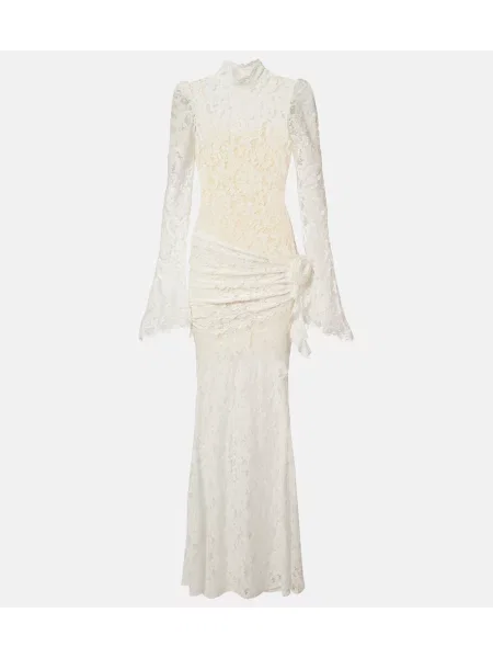Rochie De La Vali din dantelă alb