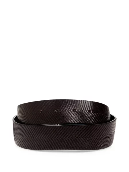 Cu centură curea Max Mara din piele maro