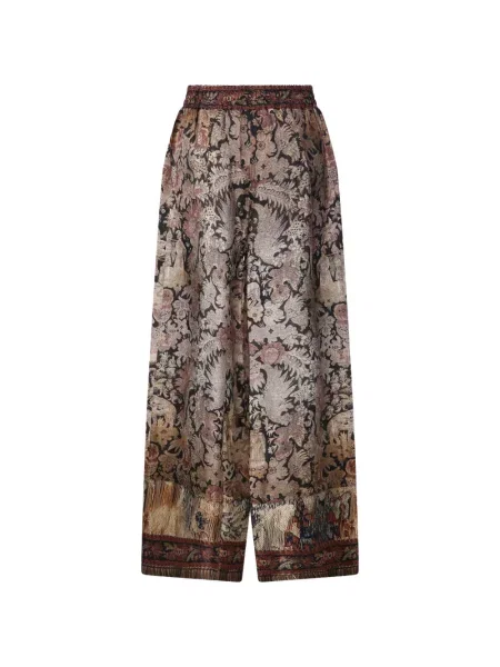 Pantaloni palazzo Pierre-louis Mascia din jacard