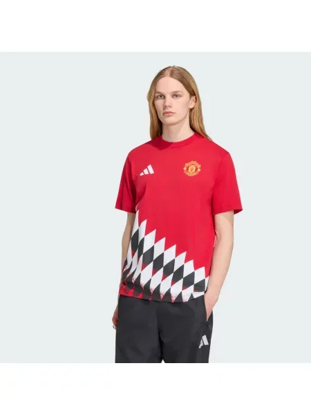 Tričko sgrafikou Manchester United Stadium červené