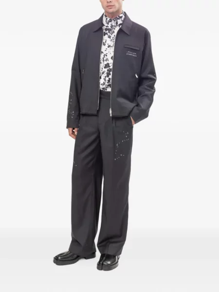 Pantaloni Domrebel de lână gri