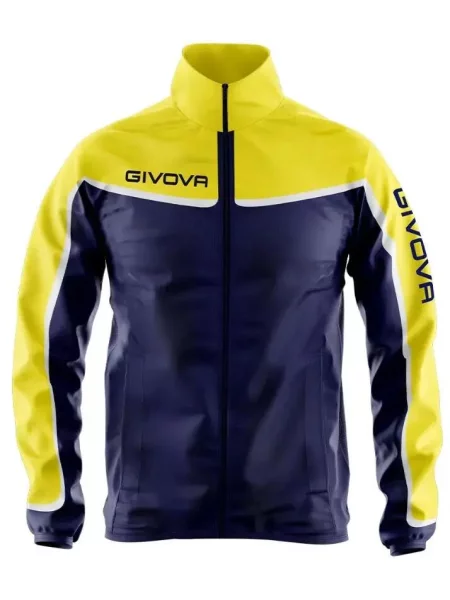 Kurtka sportowa Givova Asia unisex niebiesko-żółta niebieska