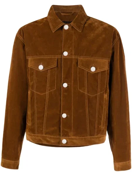 Geacă Etro cu broderie maro