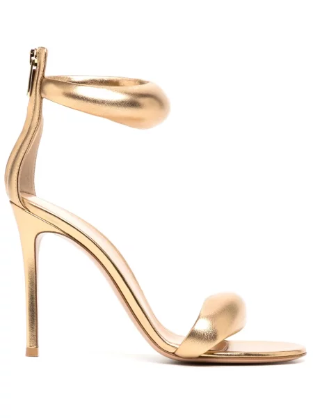 Sandale Gianvito Rossi din piele auriu