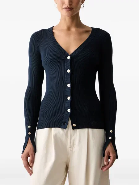 Cardigan Guess tricotate albastru