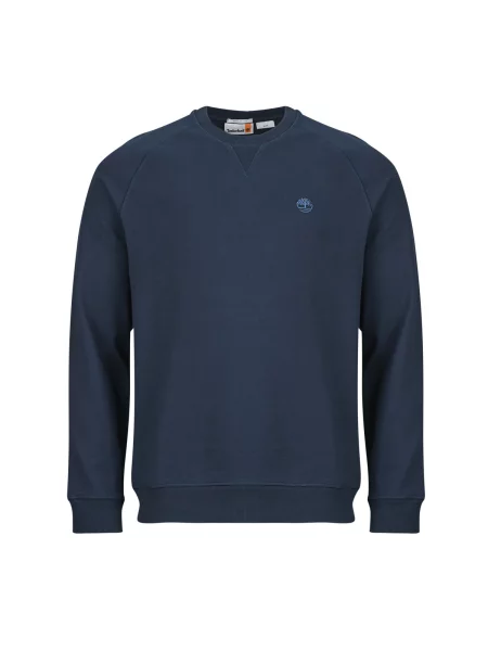 Hanorac crewneck Timberland cu decolteu rotund albastru