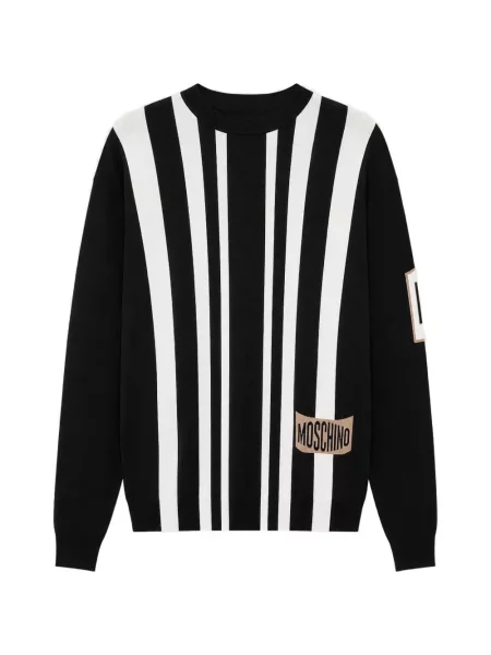 Пуловер Moschino черно