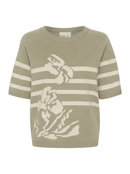 Cream Pulover Dela / verde bej