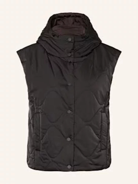 Opus Kamizelka Pikowana Wusi Dwustronna schwarz czarna