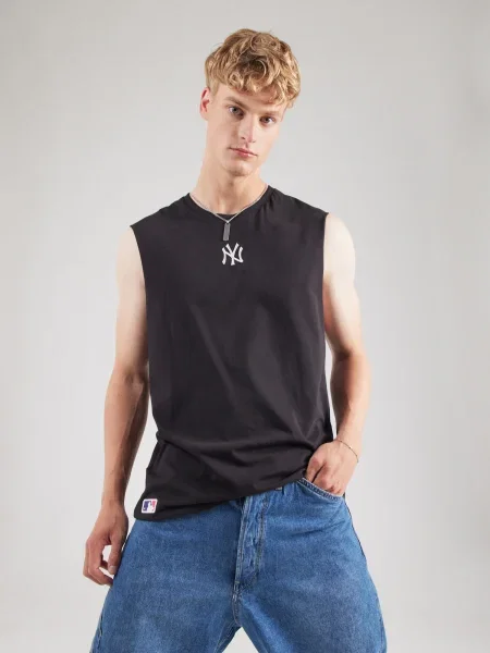 NEW ERA Tricou NEYYAN negru alb