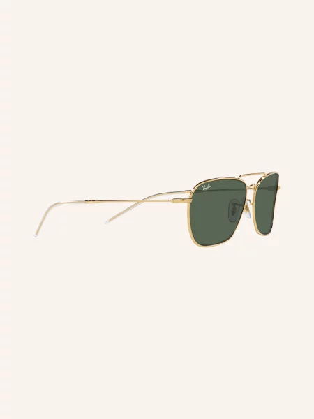 Ray-Ban Okulary Przeciwsłoneczne Caravan Reverse gold niebieskie