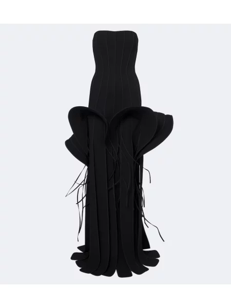 Rochie Maticevski cu franjuri negru