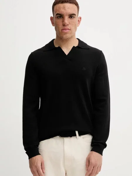 Marc O'Polo pulover din amestec de lână light negru