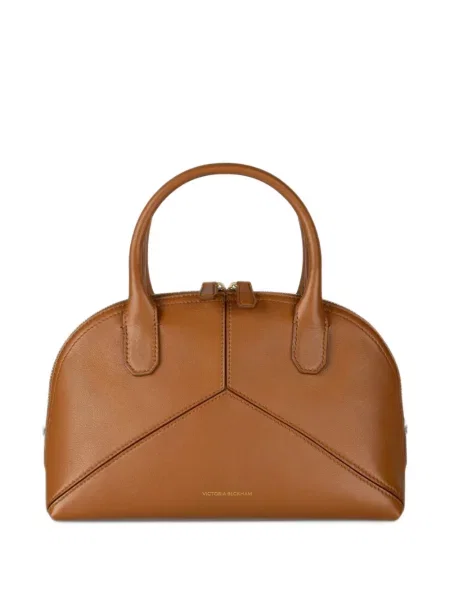 Geantă shopper Victoria Beckham din piele maro