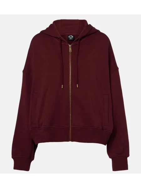 Hanorac cu glugă The Upside din jerseu bordo