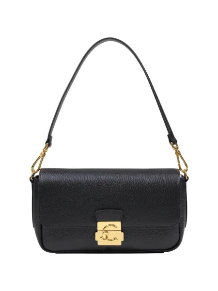 Coccinelle De piele geantă pe umăr C-Me Lock negru