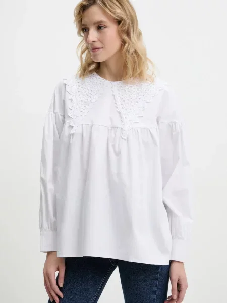 Блуза Answear Lab с изчистен дизайн бяло