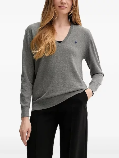 Koszulka Polo Ralph Lauren dwurzędowa zamszowa w paski czarna