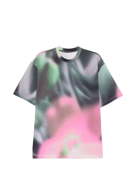 Tricou Jnby cu model floral cu imagine roz