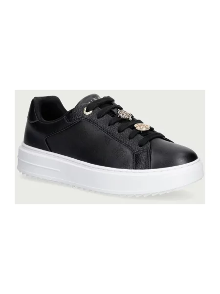 Sneakersy Guess skórzane czarne