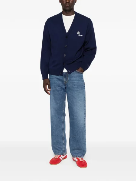 Cardigan Kenzo cu model floral albastru