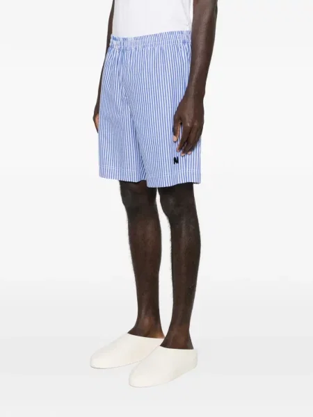 Pantaloni scurți Msgm cu dungi albastru