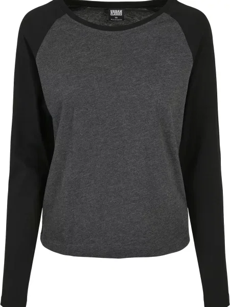 Urban Classics Tričko tmavě šedá černá