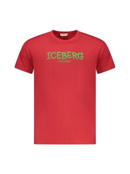 Koszulka Iceberg z krótkim rękawem czerwona