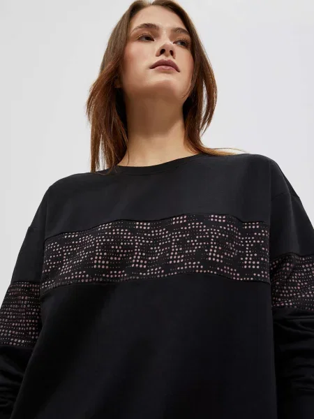 Hanorac cu glugă Marisse negru