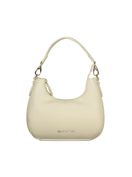 Lniana torebka Valentino beżowa