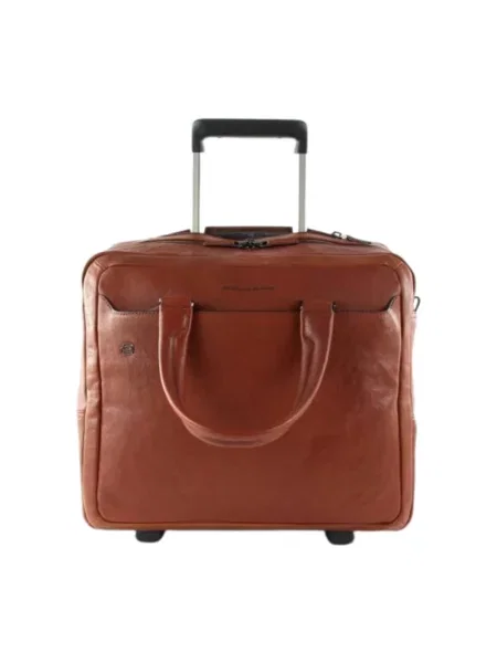 Torba na laptopa Piquadro skórzana czarna