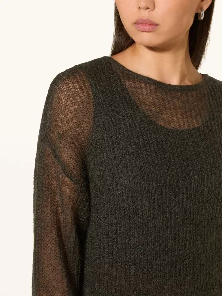 Someday Sweter Tivora Z Moherem gruen oliwkowy