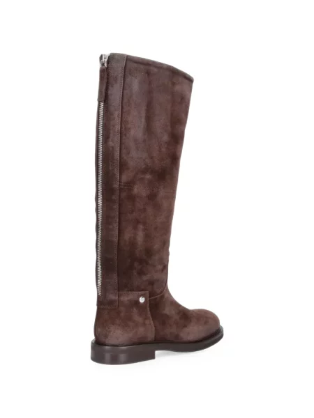Botine Poeve din piele maro