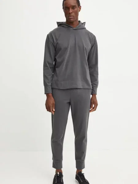 Calvin Klein Rekreacyjna Bluza Z Kapturem grau szara