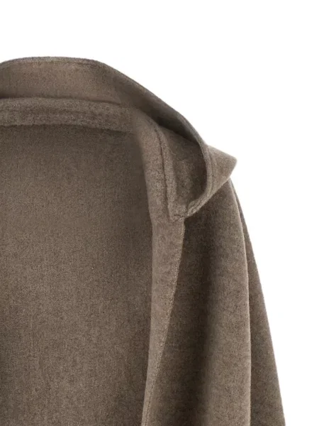 Fular Brunello Cucinelli cu glugă maro